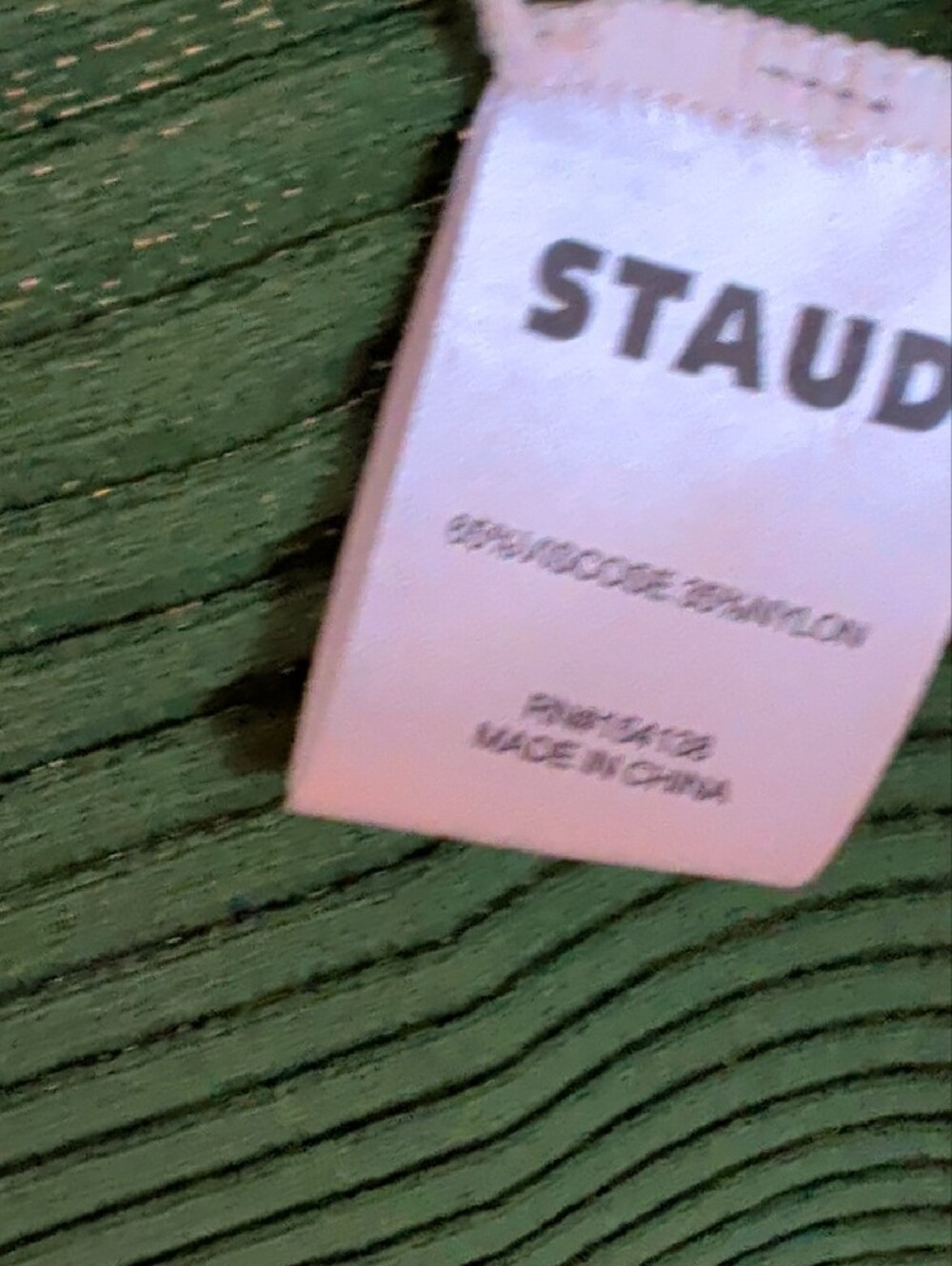 STAUD Two-Tone Green and Olive V-Neck Maxi Dress - Very Slimming - Picture 4 of 5